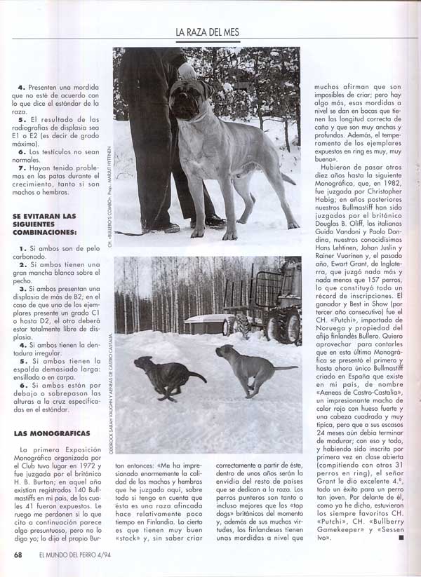 Articulos publicados por Christina de Lima-Netto, Castro-Castalia Bullmastiffs