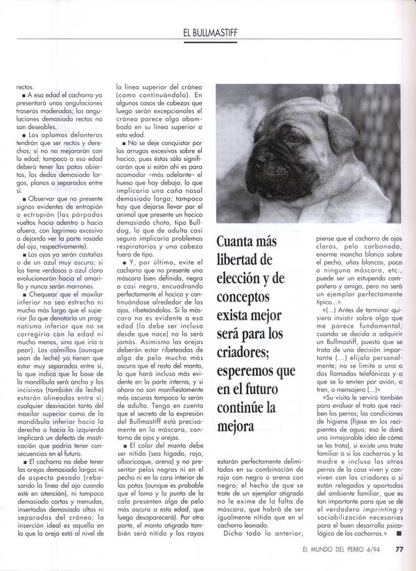 Articulos publicados por Christina de Lima-Netto, Castro-Castalia Bullmastiffs